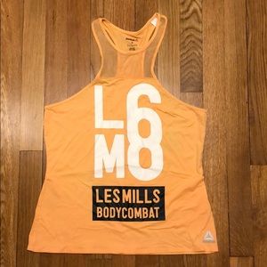 Reebok LES MILLS yellow Body Combat Tank